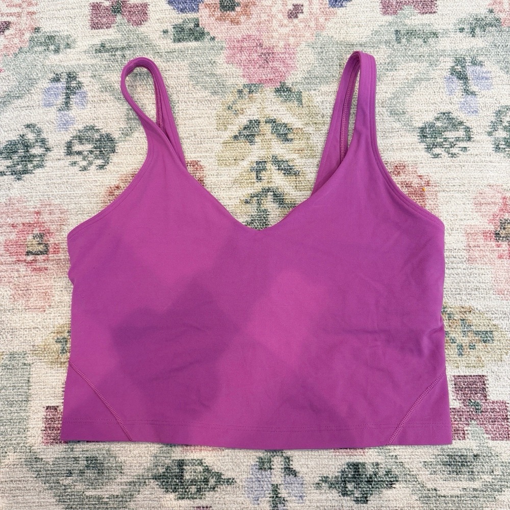 Lululemon Womens Align Tank Top Size 10 Vivid Plum Gym Yoga Workout Athleisure